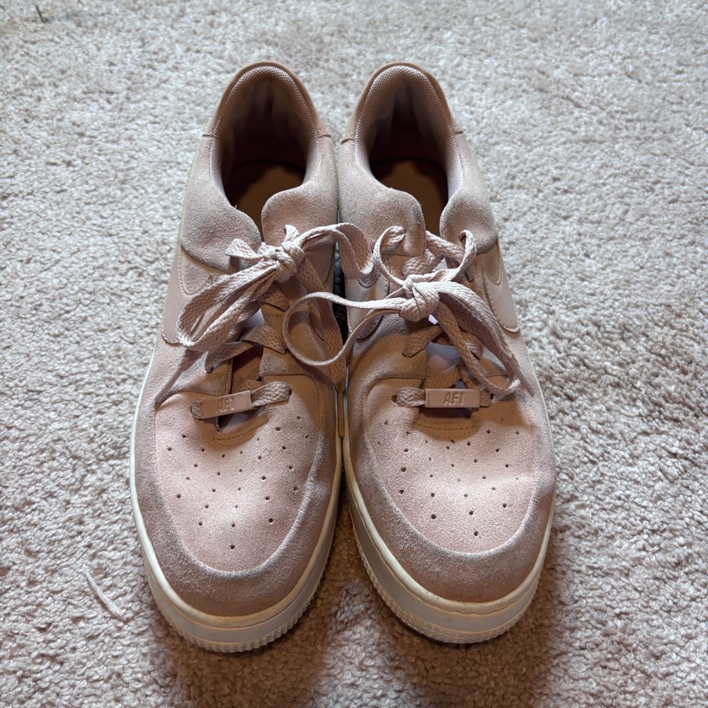Nike women's AF1s Air Force one pink size 10 sneakers